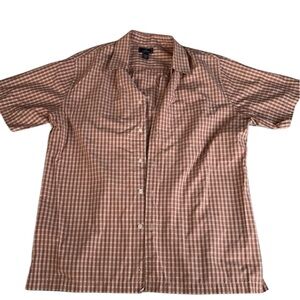 Orange‎ Short Sleeve Button down